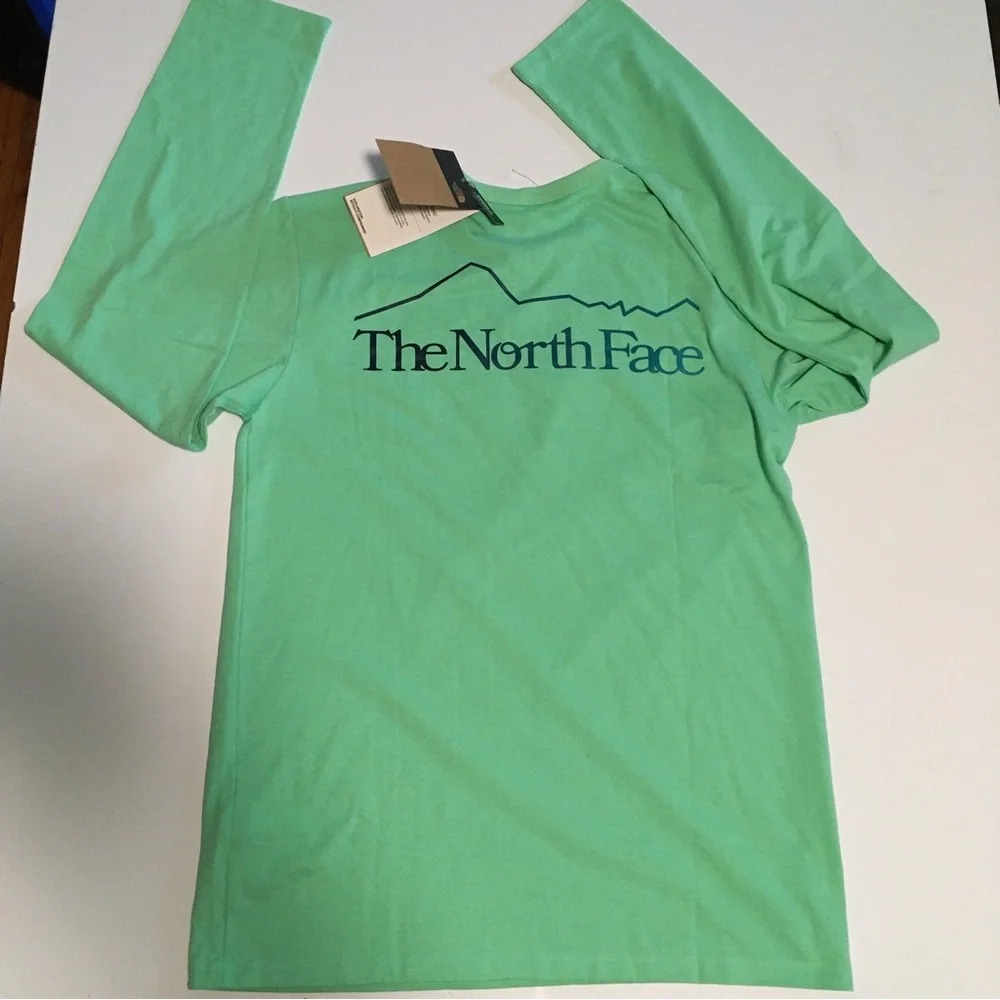 The North Face Long-Sleeve (L/S) Trail Tee T-Shirt Mens Sz S 50/50 Green NEW NWT - Picture 7 of 10